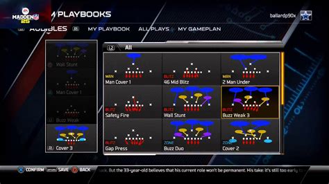 Madden 25 Tips How To Customize Your Defensive Gameplan 4 6 Playbook