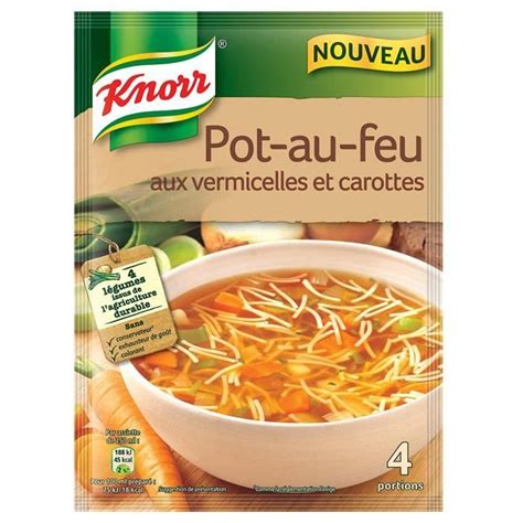 Knorr Soupe Pot Au Feu Aux Vermicelles Et Carottes Pour 4 Portions 55 G