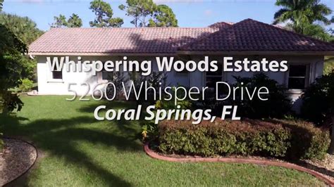 Prestigious Whispering Woods Estate Home For Sale Coral Springs Fl