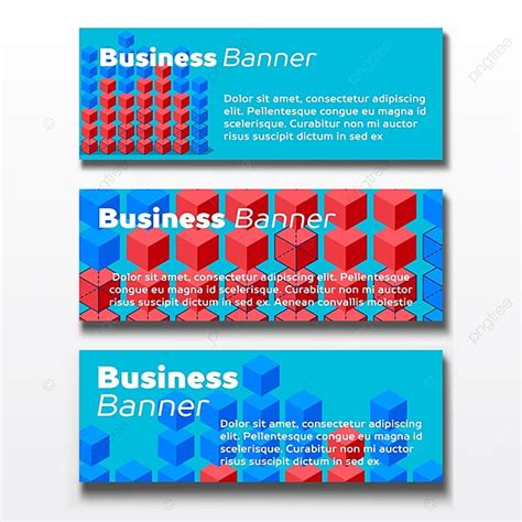 Conjunto De Tres Carteles De Plantillas De Banners De Negocios