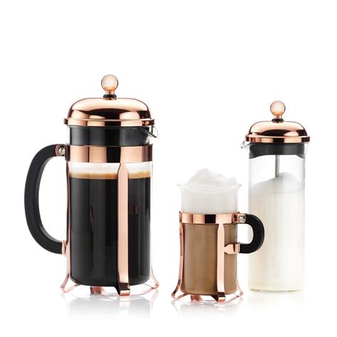 Bodum Chambord Copper Glass Set Of Vintage Coffee Pot Coffee Pot