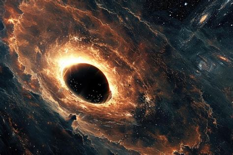 Premium Ai Image Cosmic Mystery The Depths Of A Black Hole In Space