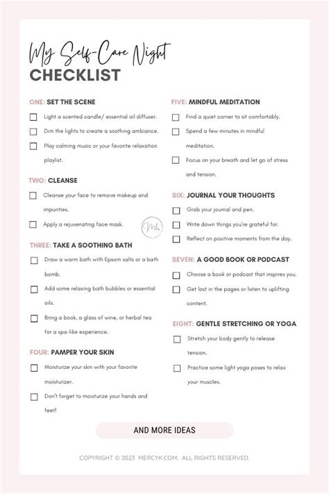 The Ultimate Guide To Planning A Perfect Self Care Night Mercy K