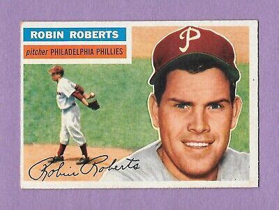 Topps Robin Roberts Hof Philadelphia Phillies Exmt Ebay