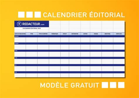 Le calendrier éditorial est un outil indispensable pour mener à bien