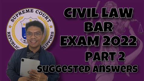 Part Suggested Answers To The Civil Law Bar Exam Questions