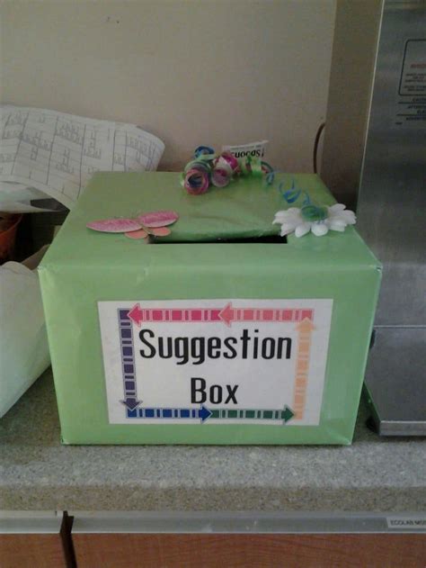 Suggestion Box Ideas at Tracey Engle blog