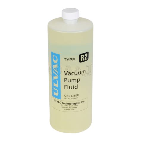 Ulvac R2 Ulvoil Rotary Vane Vacuum Pump Oil 1 Liter 1023977 Ulvac R2