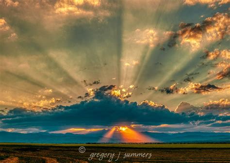 Sunset Over The Colorado Plains Colorado Landscape Heavens Gate