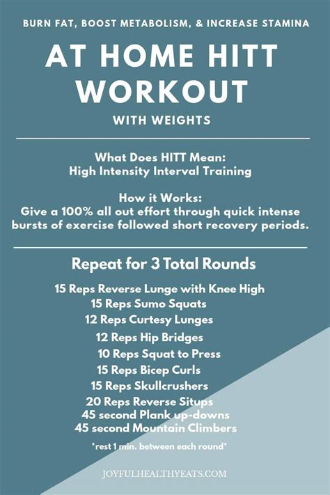 Weightlifting HIIT Workout At Home Story Telling Co