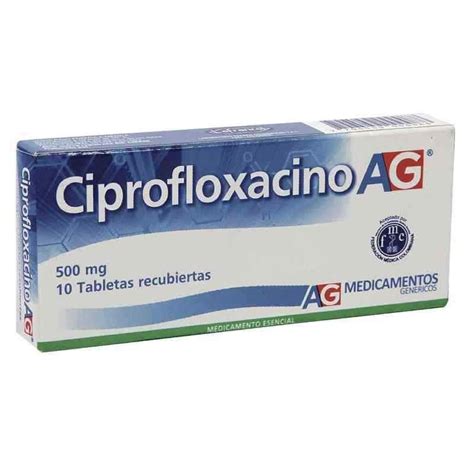 CIPROFLOXACINA 500 MG CAJA X 10 TABLETAS AG