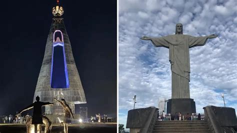 Fotos Est Tua De Nossa Senhora Maior Do Que O Cristo Redentor