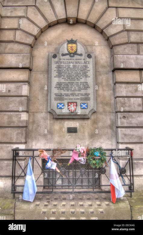 William Wallace Braveheart Monument Spitalfields Stock Photo Alamy