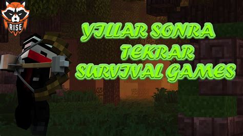 UZUN ZAMAN SONRA İLK DEFA OYNADIM I CRAFTRİSE SURVİVAL GAMES YouTube