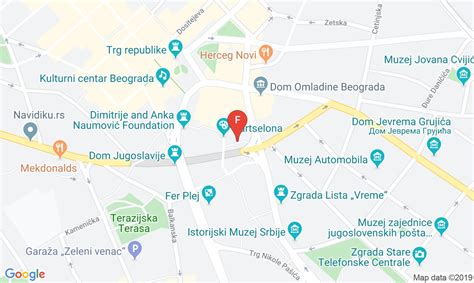 Mapa Srednja škola Sveti Sava Adresa Dečanska 8 Lokacija Stari Grad