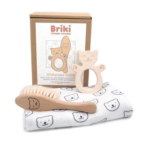 Coffret naissance bébé chat Briki Vroom Vroom Pastel Shop