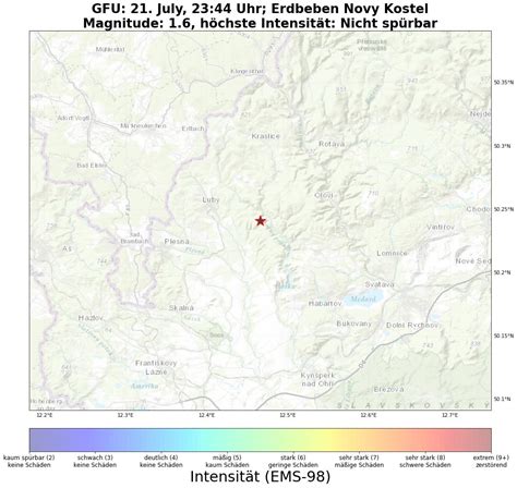 Kleines Erdbeben M In Novy Kostel
