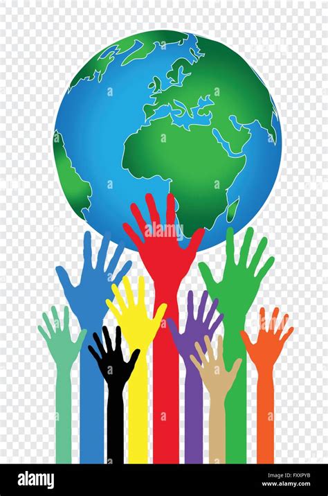 Hand Holding World And Globe Hands Idea Stock Vector Image Art Alamy