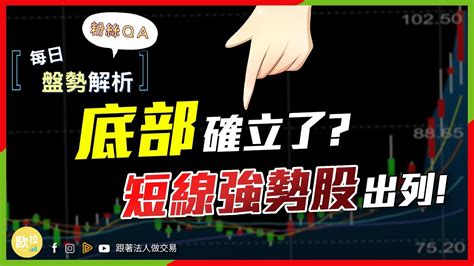 台股底部確立了嗎｜強勢族群在哪？｜儲能 電供 電動樁 電動車 電池 車用電子｜大盤多空分數自連空49日後翻多｜每日盤勢解析｜歐拉｜20221102 Youtube