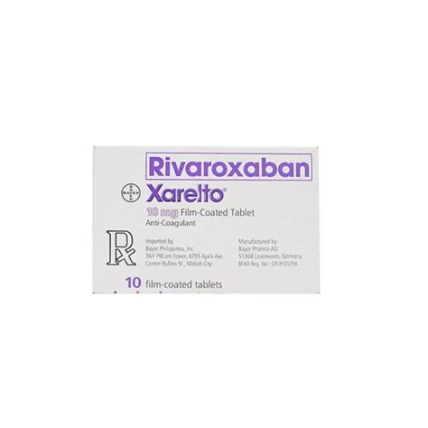 XARELTO 10MG TABLET Iloilo Supermart Online Aton Guid Ini