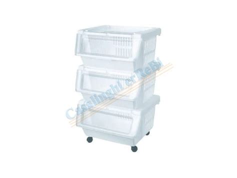 CARRELLO PORTAVERDURE UNICO 1 BIANCO – Casalinghi ErreBi