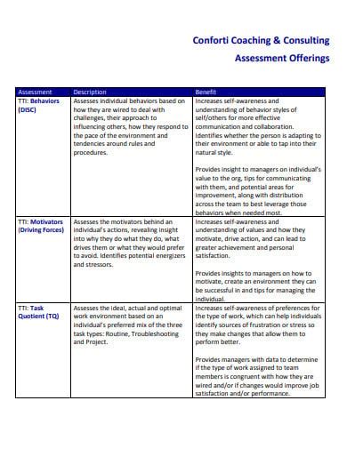 10 Consulting Assessment Templates In Pdf