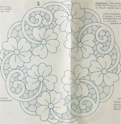 Punto Erba Disegni Fiori Ricamo Mewarnai Alat Komunikasi