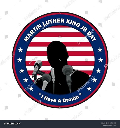 Martin Luther King Jr Day Poster Stock Vector (Royalty Free) 2566765555