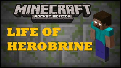 Life Of Herobrine Minecraft Pe Machinima Youtube