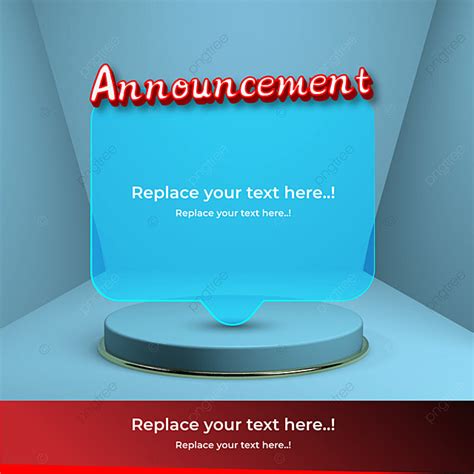 announcement template template   pngtree