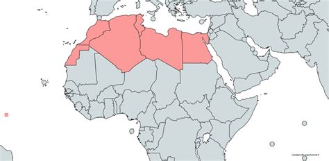 R Geo North African Countries Map Diagram Quizlet