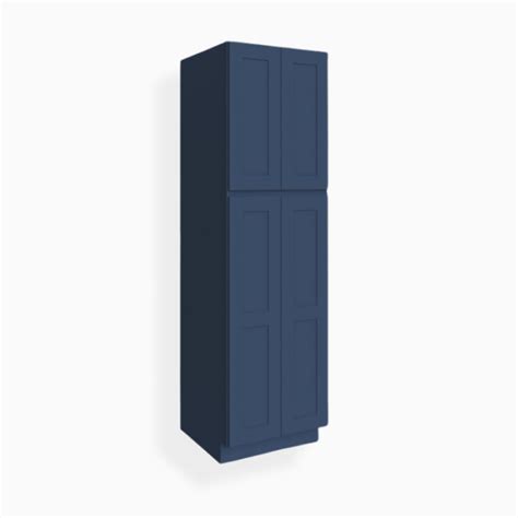 Navy Blue Shaker 24 W Utility Pantry Cabinet