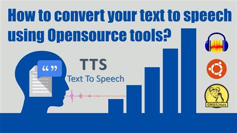 How To Convert Your Text To Speech Using Opensource Tools YouTube