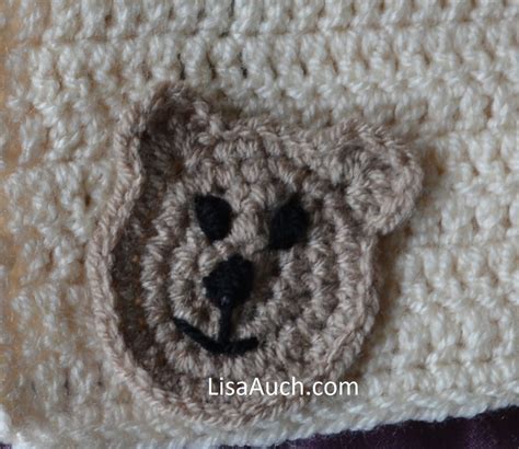 Crochet Bear Applique Free Crochet Pattern - LisaAuch Crochet