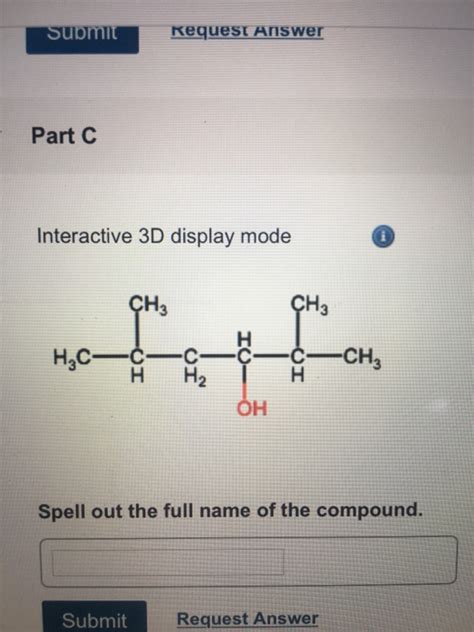 Solved Request Answer Part C Interactive D Display Mode Chegg