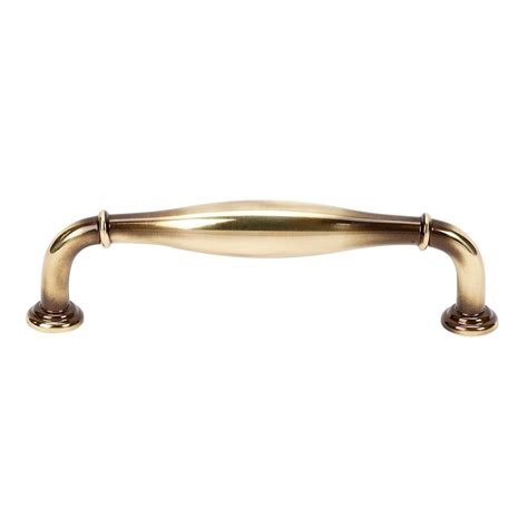 Charlie S Collection Solid Brass 3 1 2 Centers Pull In Polished Antique By Alno Inc