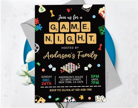 Game Night Invitation