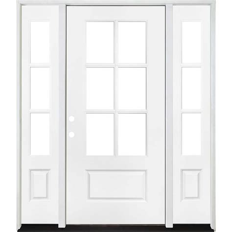 Steves Sons Legacy 60 In X 80 In 3 4 6 Lite Clear Glass RHIS White