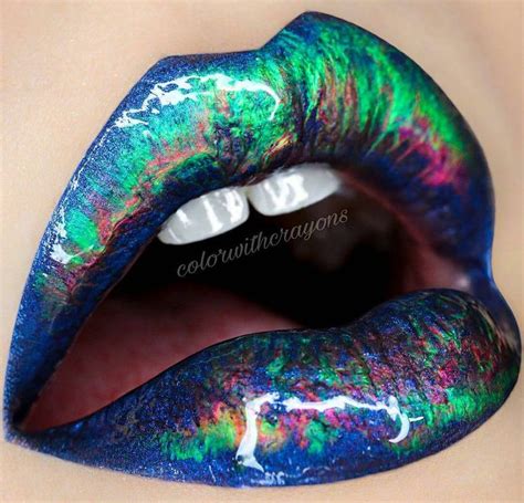 This Holographic Lip Trend Is Futuristic Af Brit Co Lip Art Makeup