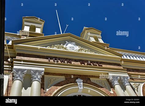 Front Elevation Of The Historic Town Hall At Inverell New South Wales