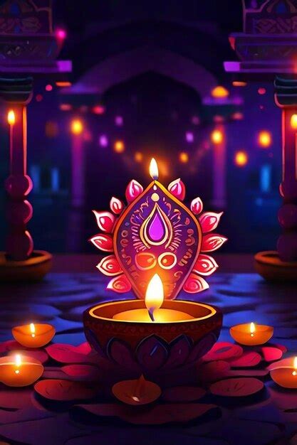 Premium Photo | Witness the stylistic rendering of Diwali lights our AI platform creates ...