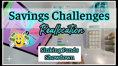 REALLOCATING MY SAVINGS CHALLENGES SINKING FUNDS STUFFING