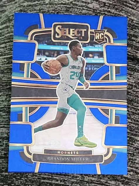 BRANDON MILLER RC 2023 24 Panini Select Base Blu Atrio Charlotte