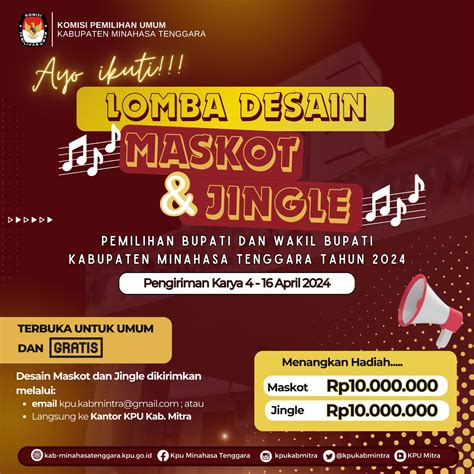 Kpu Mitra Buka Sayembara Lomba Jingle Dan Maskot Pilkada Sulawesion