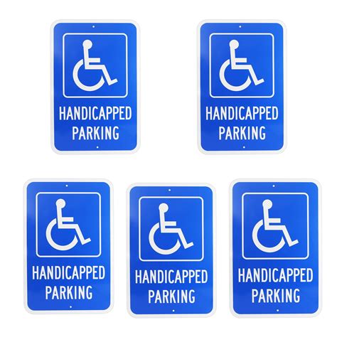 Eyoloty Handicap Parking Sign Reserved Parking Sign Large 18 X12 3M