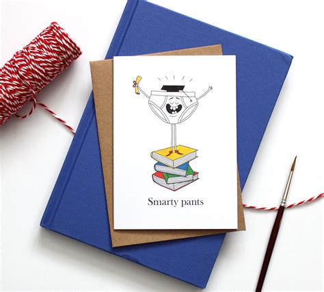 Smarty Pants Graduation Greeting Card Well Done Etsy Uk Graduation