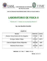 Practica 7 Lab Fisica 2 docx UNIVERSIDAD AUTÓNOMA DE NUEVO LEÓN