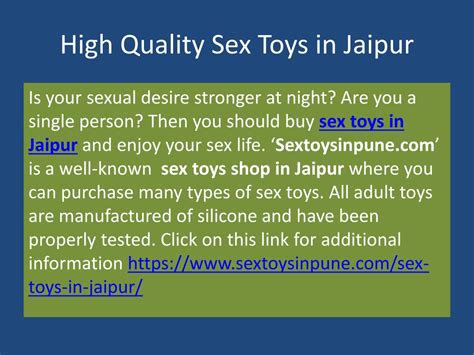 Ppt Huge Collection Of Sex Toys In Jaipur Powerpoint Presentation