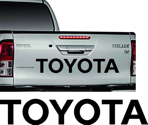 Toyota Sticker Hilux Tailgate Rear Door Decal Pick Up D D Mk Etsy