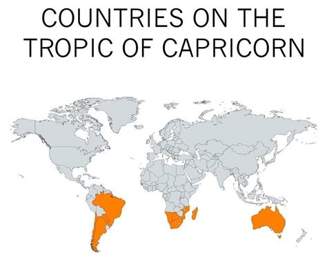 Countries on the tropic of Capricorn : MapPorn